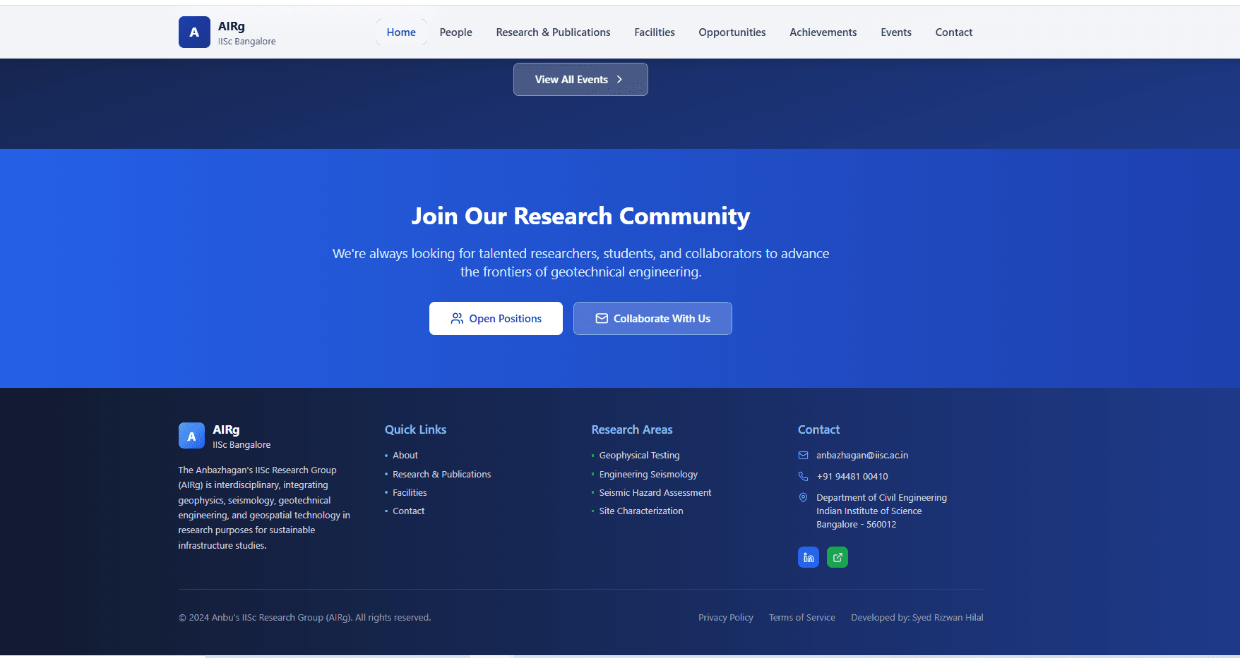 AIRBG Website Development